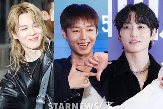 1位 ジミン、2位 パク・ジフン、3位 ジョングク