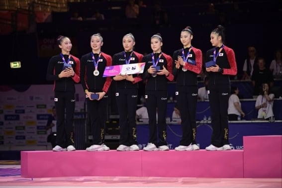 日本、すでに!LAオリンピックの「1号チケット」を獲得··· パリの挫折を乗り越え、リズム体操がスタートを切った