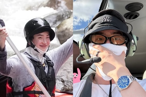 Lee Jong-seok, one month after 'breaking up with IU'.. 'Excited smile' at a resort [Star Issue]