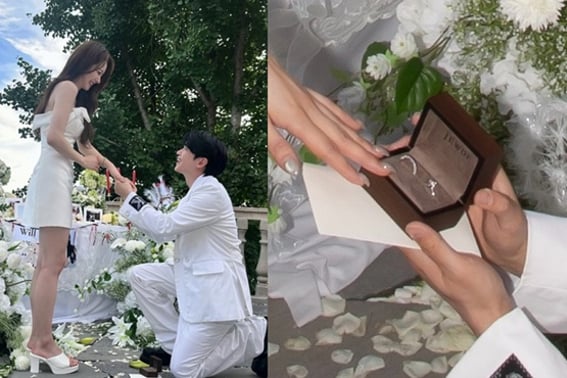 Yoo Ha-jin revela el anillo de la propuesta recibida de Kang Kyun-seong: "Sentí como si hubiera sido una boda pequeña"