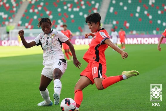 'Helpless 1-3 Defeat to Ghana': South Korea's U20 Women's Football Team Faces Elimination from World Cup Group Stage
