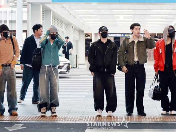 엔하이픈 '6인제재로 첫 출국' 