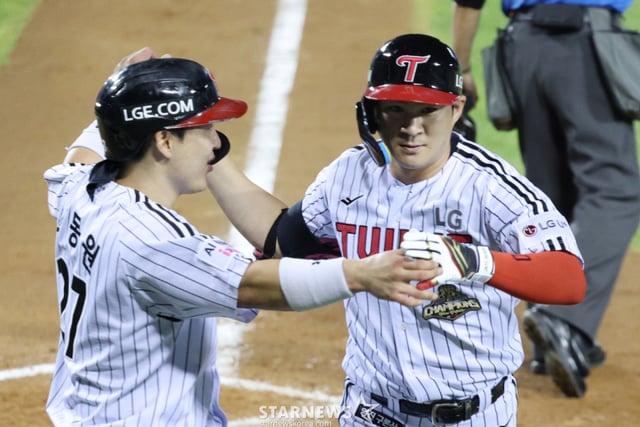 '6 victorias seguidas del LG': el último rompecabezas, la dupla de caballos de carrera 'baja' se recupera... "Oh Ji-hwan y Park Dong-won ya dieron el 50% en otoño", cree el entrenador Yom