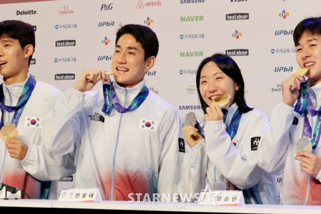 「日本の高みに太極旗を掲げられて光栄」AG韓国選手団、1・2号金メダルで再び近代五種クラスを証明 [名古屋現場]