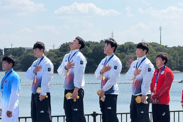 'Just 0.255 seconds behind' thrilling gold medal for Korea in canoe sprint, national team achieves great success... "Sweat has borne fruit" [Aichi Nagoya AG]