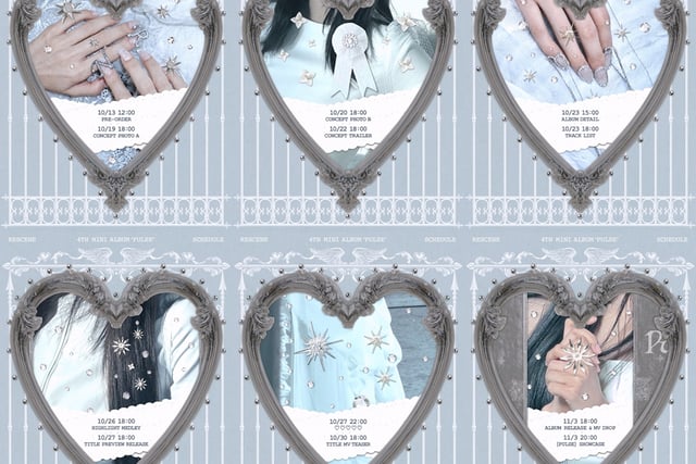 ¡Corazón palpitante~♥! RESCENE revela el calendario de su cuarto miniálbum "PULSE"... La emoción se dispara