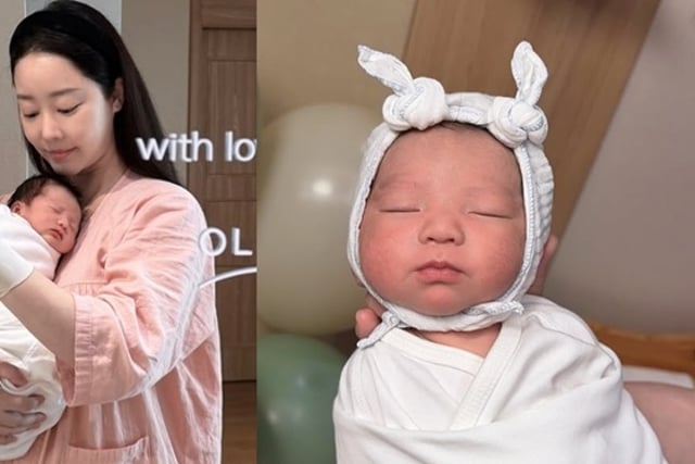 “企业家♥”高佑丽，产后仅一周公开儿子面容：“很像爸爸”