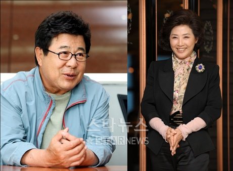 백일섭(왼쪽)과 고두심 ⓒ머니투데이 스타뉴스