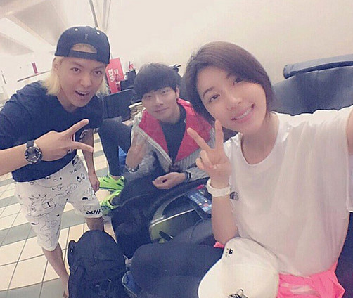 (왼쪽부터) M.I.B 강남, 배우 이이경, 박한별 /사진=강남 인스타그램