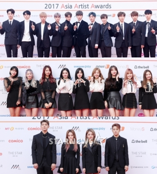 워너원, 프리스틴, 카드(위부터) / 사진=김휘선 기자