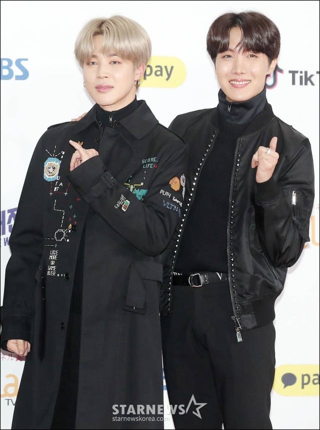 방탄소년단 지민(왼쪽)과 제이홉 /사진=김창현 기자 chmt@