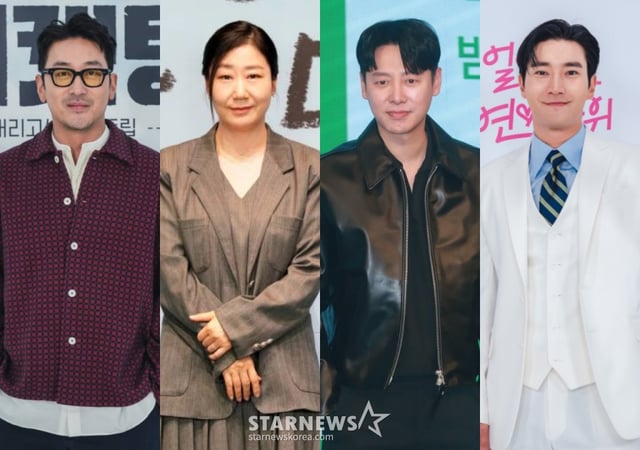 배우 하정우, 라미란, 김동욱, 최시원. /사진=스타뉴스