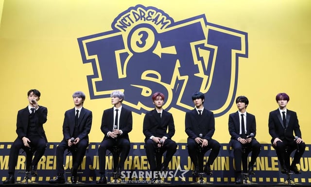 보이 그룹 NCT DREAM(엔시티 드림)이 17일 오후 서울 송파구 롯데호텔 월드에서 진행된 정규 3집 'ISTJ'(아이에스티제이) 발매 기념 기자간담회에서 취재진 질의에 답하고 있다. 이번 앨범명과 동명의 타이틀 곡 'ISTJ'는 하이브리드 힙합 댄스 곡으로 가사에는 MBTI의 정형화된 틀을 깨고, ISTJ인 상대를 해석하는 나만의 방법을 가졌다는 ENFP의 자신감에 찬 이야기를 담았으며 NCT DREAM만의 색깔로 해석한 MBTI는 어떤 매력일지 궁금증을 고조시킨다. 2023.07.17 /사진=김창현 기자 chmt@