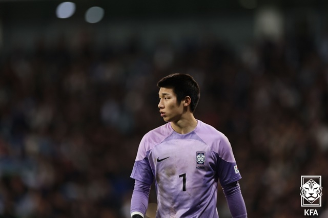 U20 대표팀에서 활약한 김준홍. /사진=대한축구협회 제공