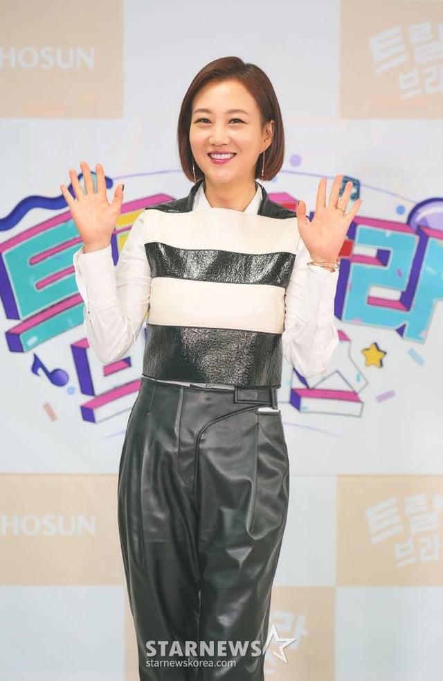 장윤정이 3일 오전 온라인으로 진행된 TV조선 예능 '트랄랄라 브라더스' 제작발표회에 참석해 포즈를 취하고 있다. /사진제공=TV조선 2023.05.03 /사진=이동훈 기자 photoguy@