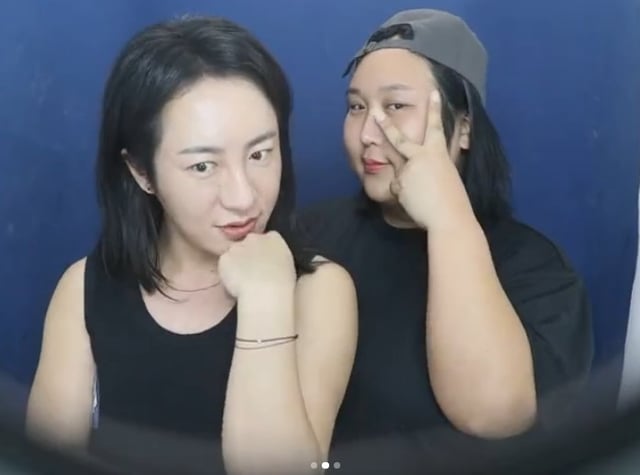 故 이희철(왼쪽)과 풍자 /사진=故 이희철 SNS