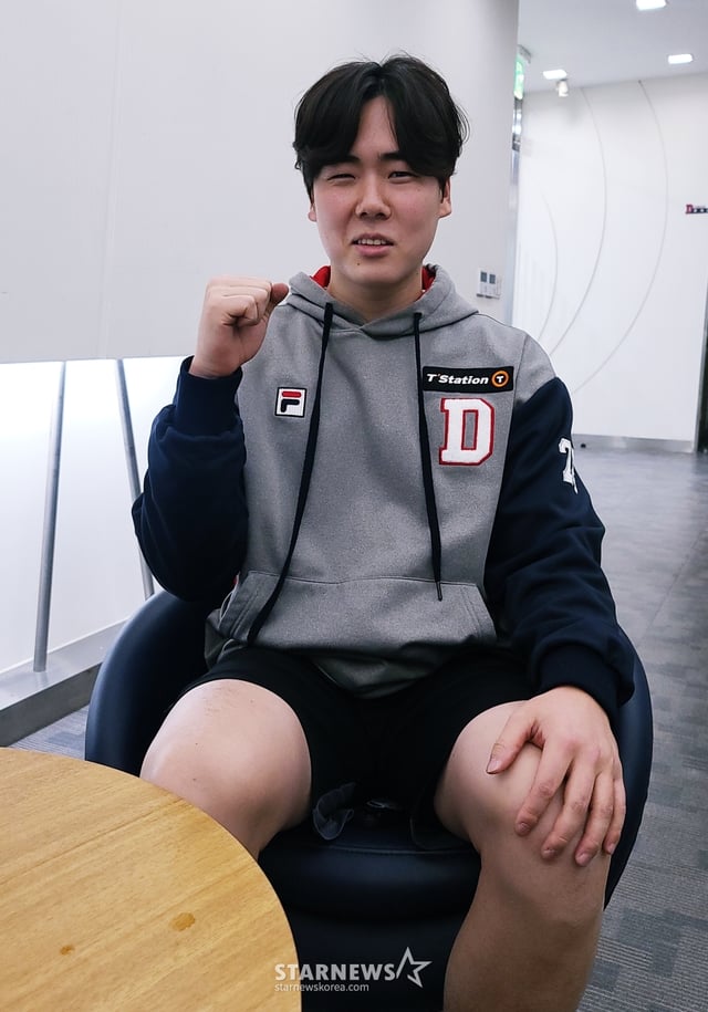 9일 잠실구장에서 만난 두산 베어스 투수 최승용. /사진=김우종 기자