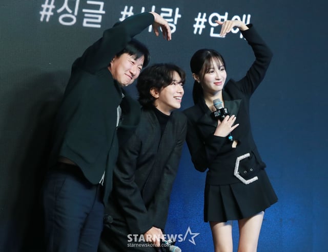 이정섭 감독, 배우 윤현민, 정혜성이 14일 오전 서울 강남구 GB성암아트홀에서 진행된 숏폼 콘텐츠 펄스픽 미디어데이에 참석해 포즈를 취하고 있다. /2025.01.14 /사진=이동훈 photoguy@