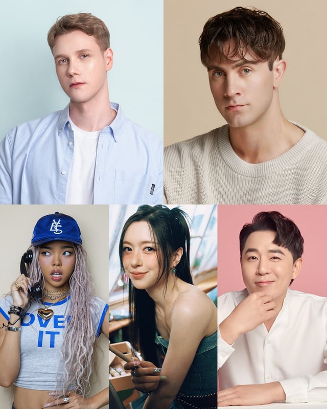 레오(왼쪽위부터 시계방향), 저스틴 하비, 붐, 피프티피프티 문샤넬, 박제니 /사진=JTBC
