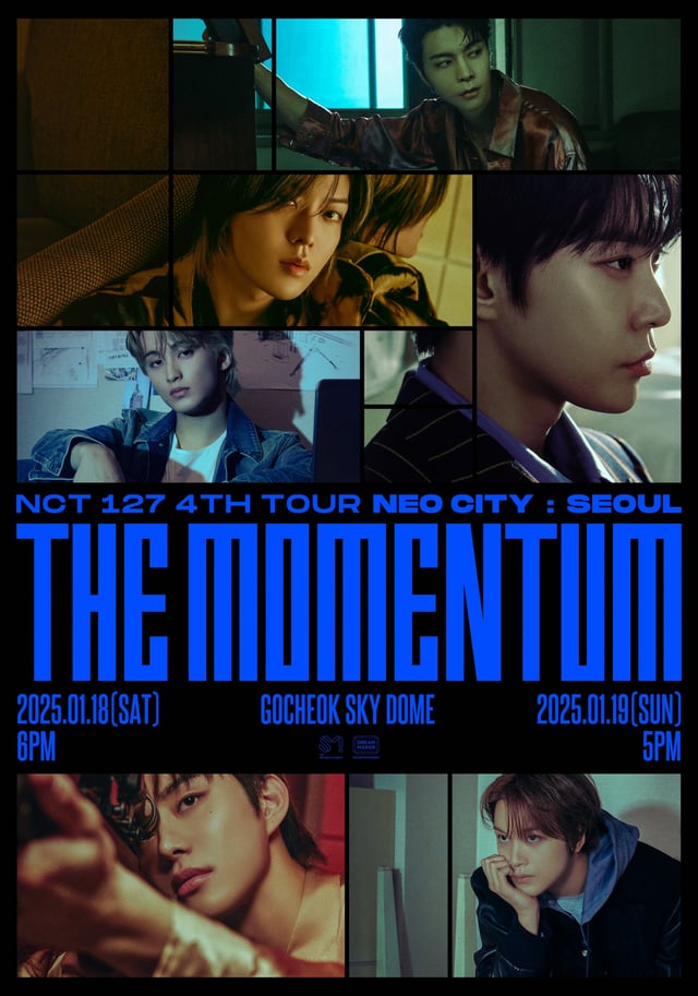 NCT 127 네 번째 월드 투어 'NEO CITY - THE MOMENTUM' 포스터 /사진제공=에스엠엔터테인먼트