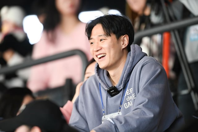KCC 허웅이 18일 오후 부산 수영구 밀락더마켓에서 열린 2024~2025 KCC 프로농구 올스타전 사전행사에 참석했다. /사진=KBL 제공