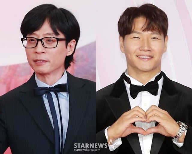 방송인 유재석(왼쪽), 가수 김종국 /사진=스타뉴스