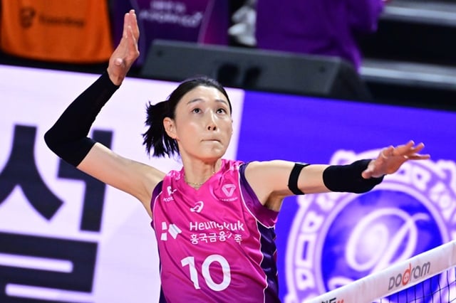 김연경이 공격을 시도하고 있다. /사진=KOVO 제공