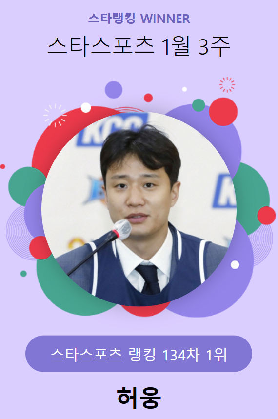 스타랭킹 스타스포츠 134차 1위 허웅. /사진=스타뉴스