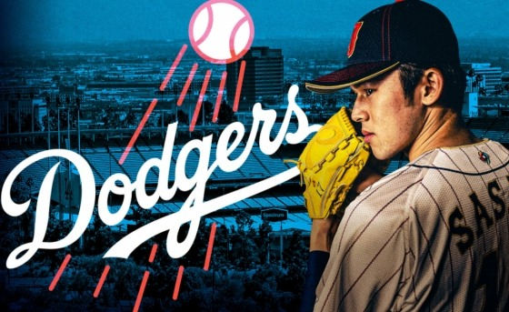 사사키 로키의 LA 다저스 입단 소식을 전한 MLB.com. /사진=MLB.com 공식 SNS 캡처
