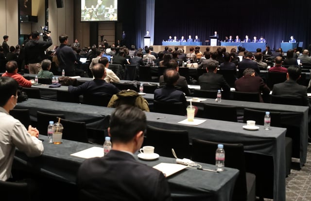 지난 23일 열린 고려아연 임시 주주총회 모습./사진제공=머니S