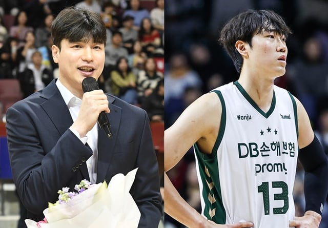 정관장 김종규-DB 정효근(왼쪽부터). /사진=KBL 제공