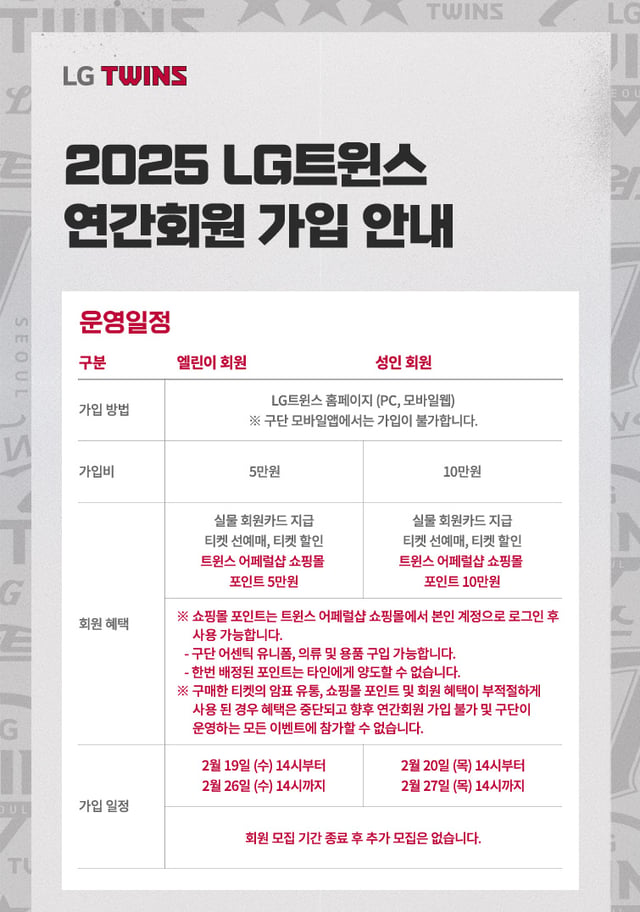 /사진=LG 트윈스 제공