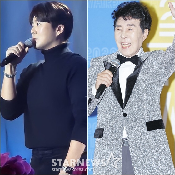 이루(왼쪽)과 송대관 /사진=이루 SNS, 스타뉴스