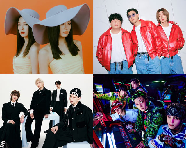 레드벨벳-아이린&슬기, 슈퍼주니어-L.S.S., WayV, 샤이니(왼쪽 위부터 시계 방향) /사진=SM엔터테인먼트