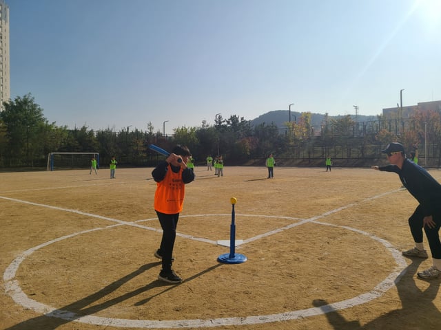 2024 KBO 찾아가는 티볼교실 모습. /사진=KBO 제공