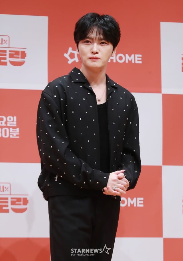 가수 김재중이 27일 오후 서울 여의도 KBS 아트홀에서 진행된  KBS 2TV '신상출시 편스토랑' 기자간담회에 참석해 포즈를 취하고 있다. /2025.03.27 /사진=이동훈 photoguy@