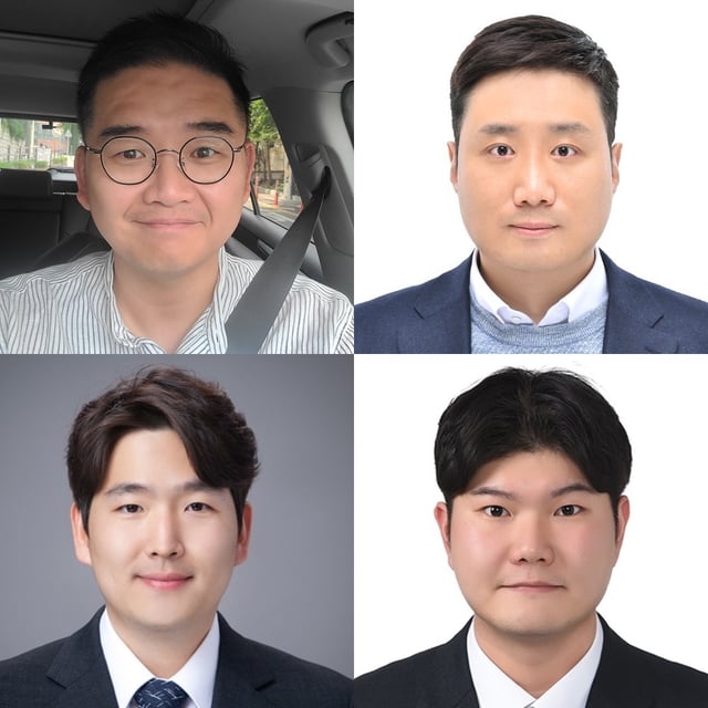 (왼쪽 위부터 시계 방향으로) OSEN 손찬익 기자, 스포츠조선 이종서 기자, 스포츠서울 박연준 기자, 스포츠경향 배재흥 기자. /사진=한국야구기자회 제공