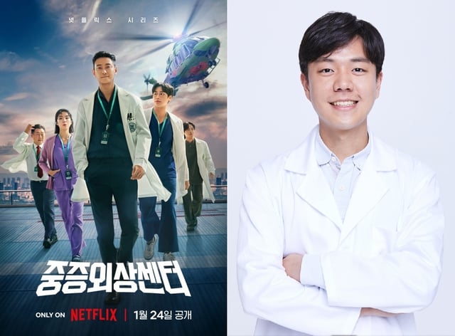 '중증외상센터' 포스터(왼쪽)와 이낙준 작가 /사진=넷플릭스, 스토리파크