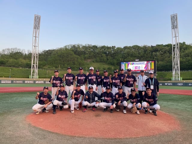 전국생활체육대축전 야구대회 기념사진. /사진=대한야구소프트볼협회 제공