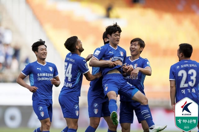 이규성이 세리머니를 하지 않고 있는 장면. /사진=한국프로축구연맹 제공