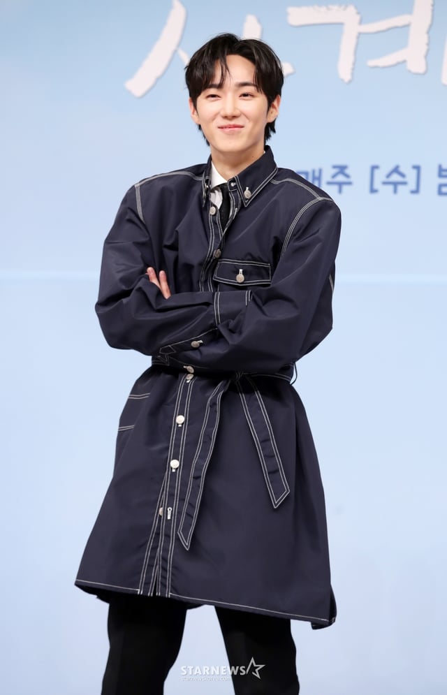 배우 하유준이 28일 서울 양천구 목동 SBS에서 진행된 드라마 '사계의 봄' 제작발표회에 참석해 포즈를 취하고 있다. /2025.04.28 /사진=김휘선 hwijpg@