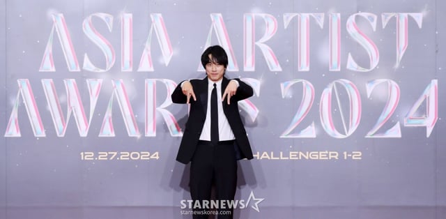 사카구치 켄타로가 '제9회 아시아 아티스트 어워즈'(The 9th Asia Artist Awards)' 레드카펫 행사에 참석해 포즈를 취하고 있다. /2024.12.27 /사진=김창현 chmt@