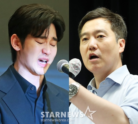 왼쪽부터 김수현, '가세연' 김세의 /사진=스타뉴스