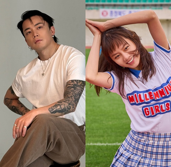 왼쪽부터 우태, 혜리 /사진=우태 인스타그램, '빅토리' 스틸