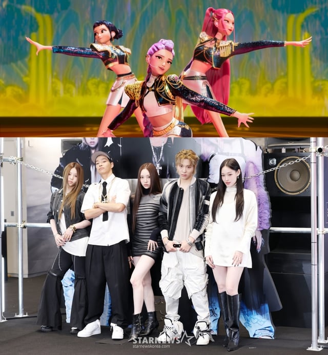 헌트릭스(위)와 올데이프로젝트 /사진=넷플릭스, 스타뉴스