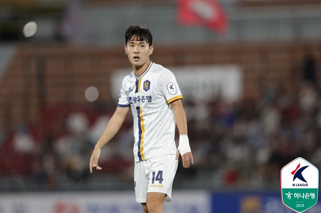 프로축구 K리그1 광주FC 시절 정호연. /사진=한국프로축구연맹 제공