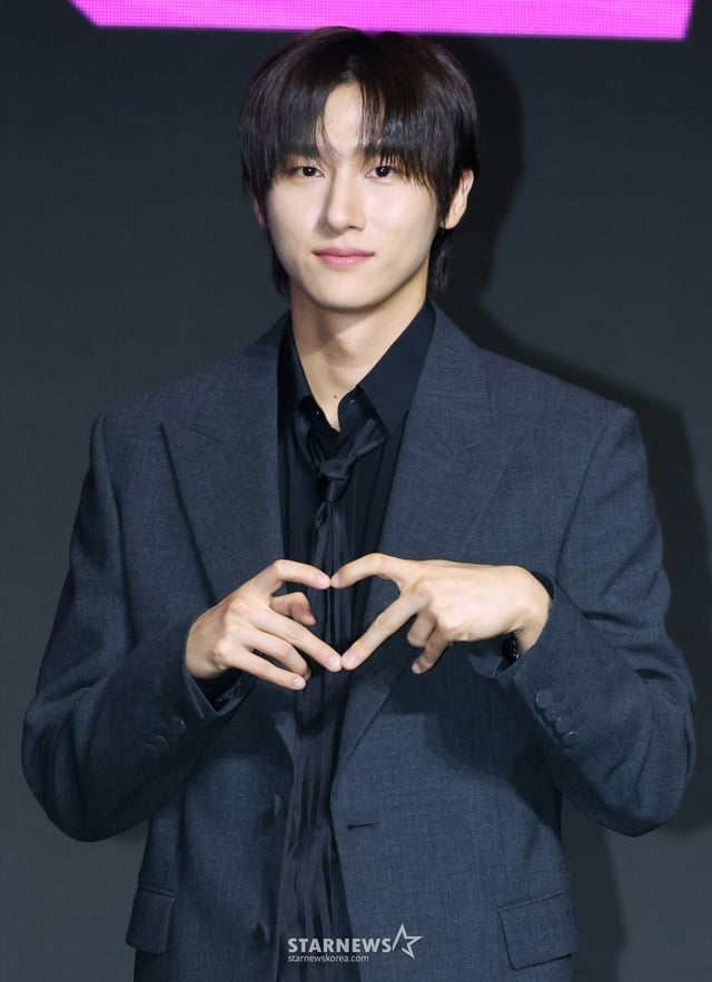 그룹 몬스타엑스(MONSTA X) 아이엠이 16일 오후 서울 콘래드호텔에서 진행된 데뷔 10주년 기념 기자간담회에 참석해 포즈를 취하고 있다. /2025.07.16 /사진=이동훈 photoguy@