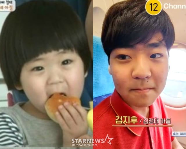 배우 김정태 아들 지후 /사진=KBS 2TV, 채널A 방송화면