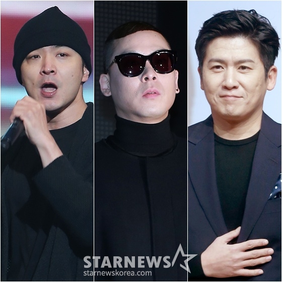 버벌진트(왼쪽부터)와 나얼, 홍경민 /사진=스타뉴스