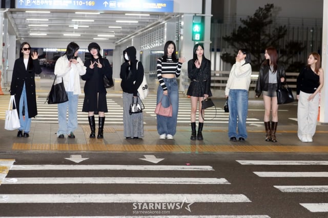 그룹 트와이스 지효, 나연, 다현, 미나, 쯔위, 채영, 정연, 모모, 사나가 해외 일정을 위해 14일 오후 인천국제공항을 통해 출국하고 있다. 2024.03.14 /사진=임성균